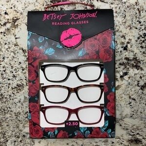 NWT BETSEY JOHNSON READING GLASSES